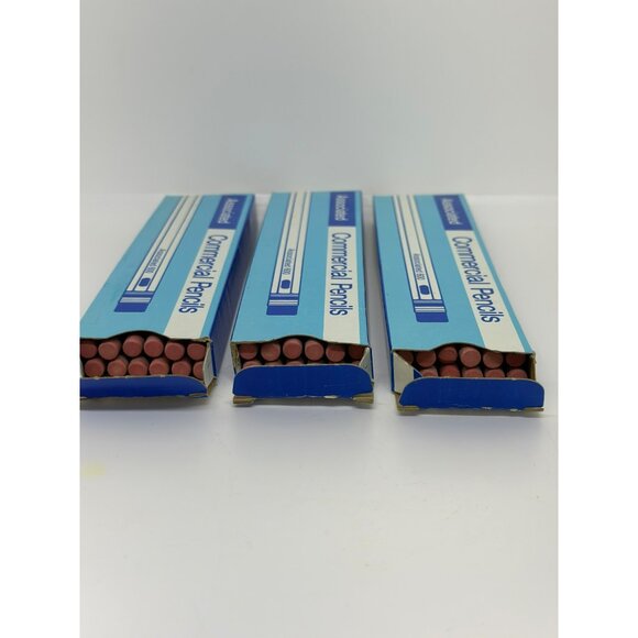 VTG Associated 600 Commercial Pencils New Old Stock Box Pencils Set-of-3 - Picture 4 of 7